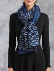 画像1: ウール&シルクスカーフ ”アリュメット（マッチ棒）" ・ブルーノクチューン (1)