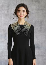 画像4: シルクカラー（付け襟タイプ） ”カスケード＆棚田"  (4)