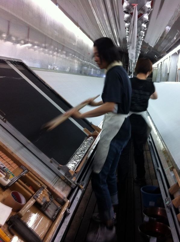 なでしこJAPANの様な、手捺染のプリント工場〜Printing Factory